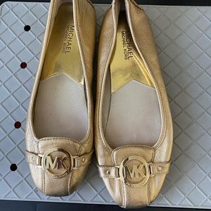 Michael Kors Metallic Leather Moccasin flats